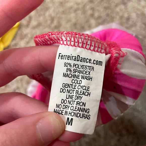 Pink and White Polka Dot Dance Top - Picture 7 of 7